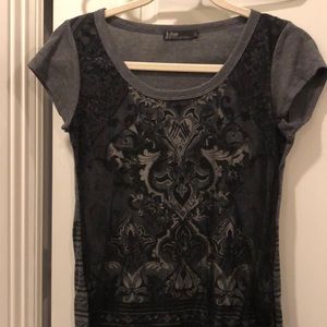 Grey tattoo print shirt by Vanilla sugar!